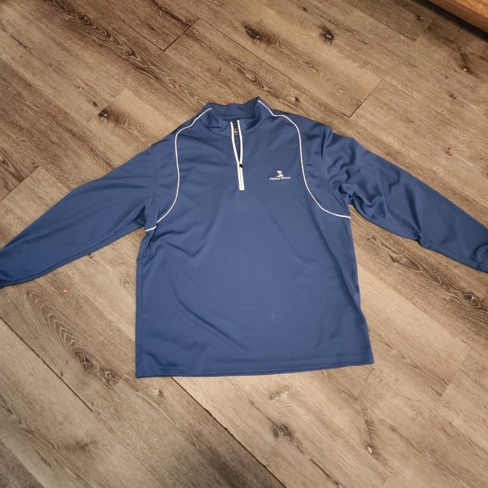 Pebble beach half zip mens pullover size xl performance wear
